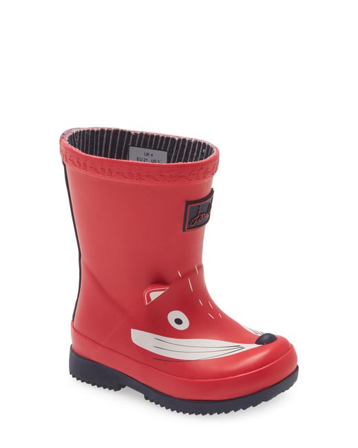 Joules Waterproof Rain Boot 6Us in Red Fox at Nordstrom