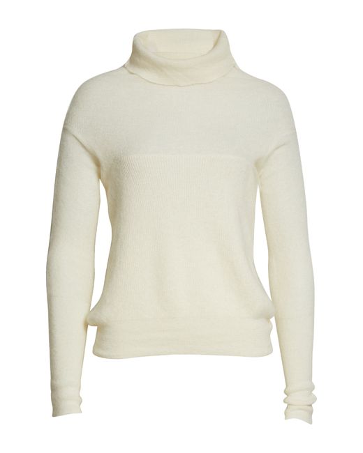 Jacquemus La Maille Ascua Mohair Blend Turtleneck Sweater 10 Us in Beige at Nordstrom