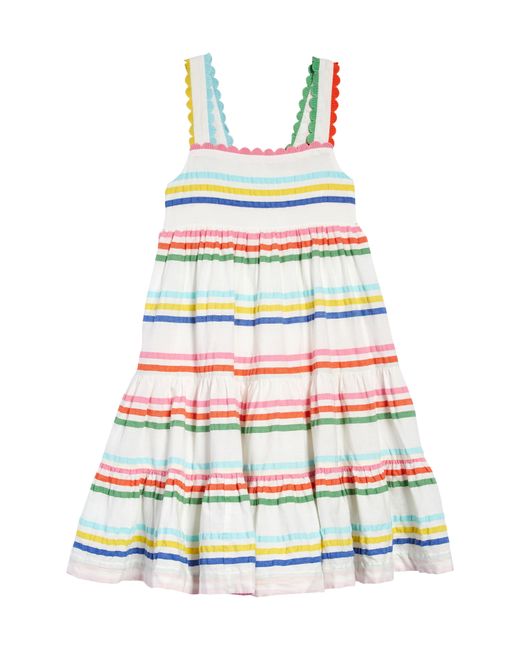 Mini Boden Kids Rainbow Tiered Twirly Sundress in at Nordstrom