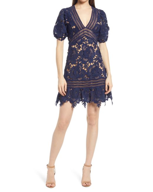 Adelyn Rae 3D Lace A-Line Dress in at Nordstrom