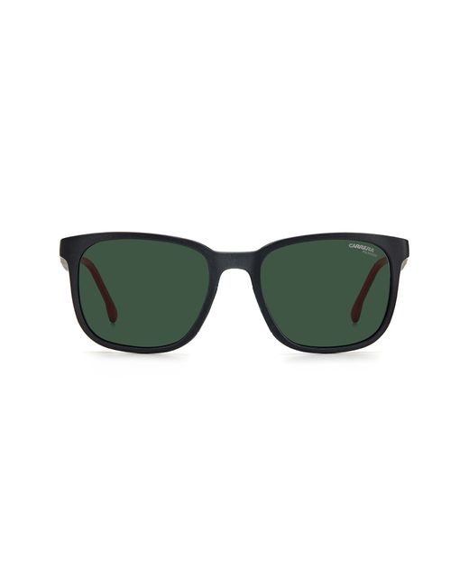 Carrera 54mm Rectangular Sunglasses in Matte Black Polarized at Nordstrom