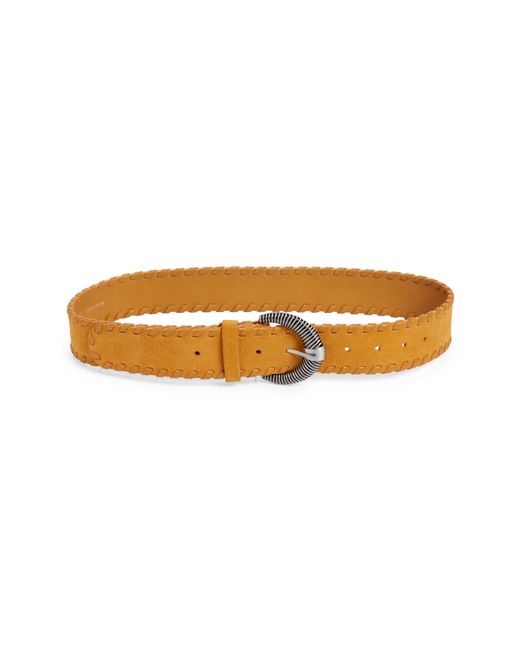 TopShop Whipstitch Leather Belt in at Nordstrom
