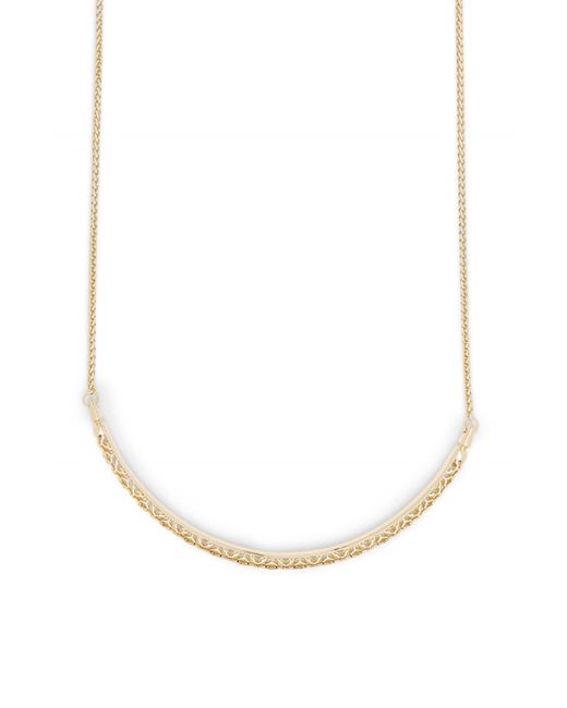 Kendra Scott Goldie Filigree Necklace in at Nordstrom