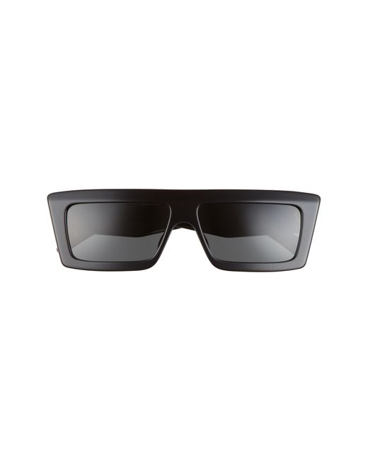 Celine 57mm Flat Top Sunglasses in Shiny Smoke at Nordstrom