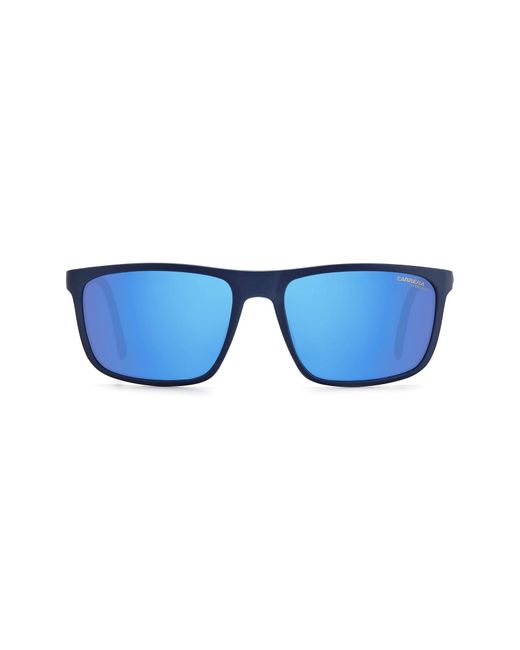 Carrera 58mm Polarized Rectangle Sunglasses Grey Mirror Nordstrom