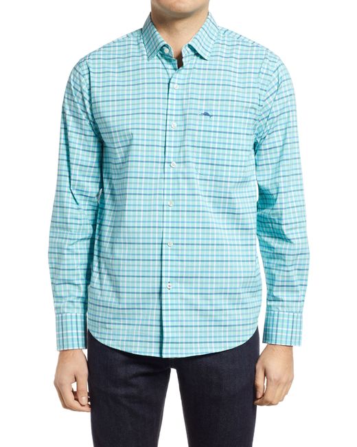 Tommy Bahama Sarasota Stretch Regatta Check Button-Up Shirt in at Nordstrom