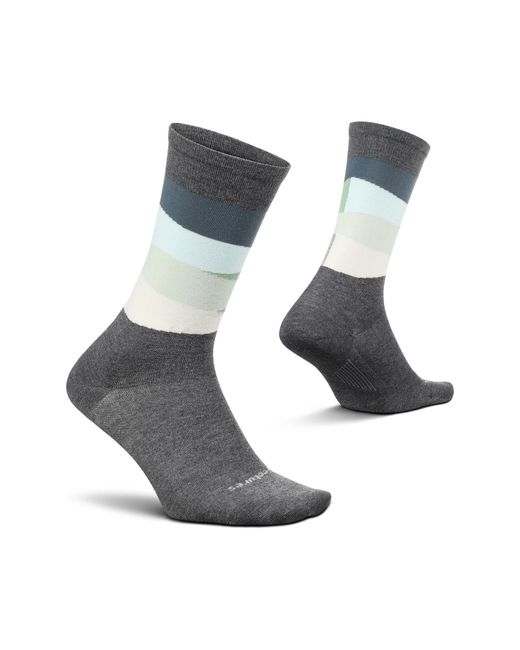 Feetures Everyday Landscape Ultra Light Crew Socks in at