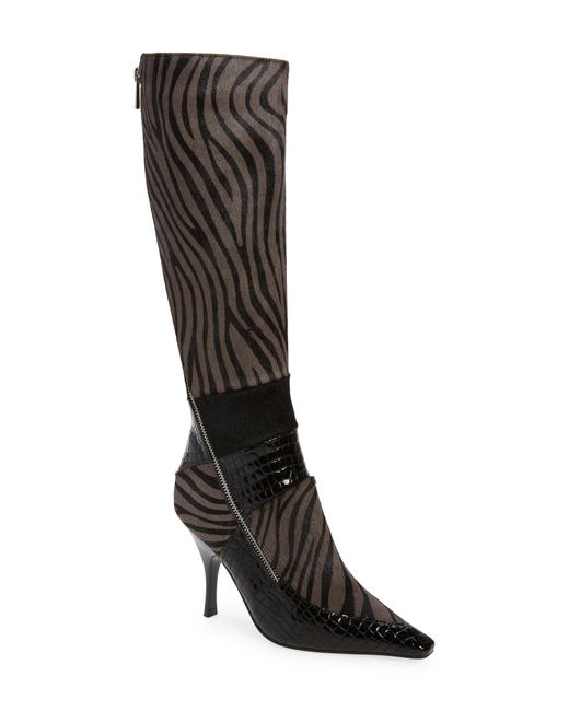 Jeffrey Campbell Sheena Genuine Calf Hair Tall Boot in at Nordstrom
