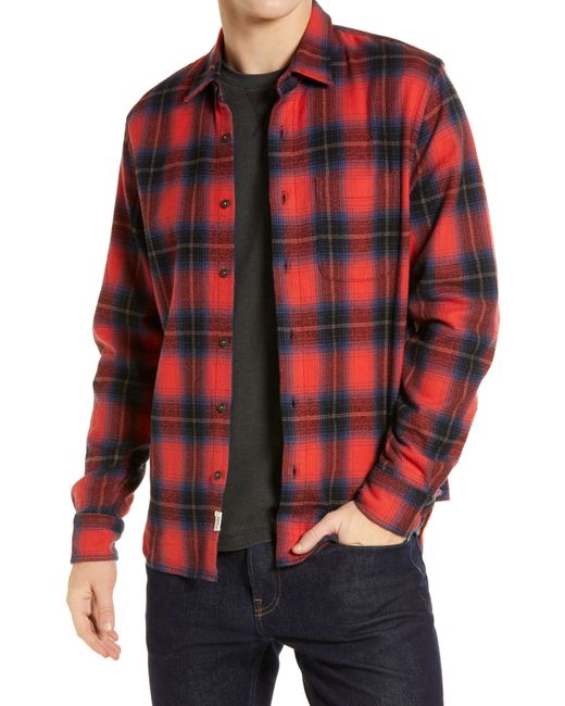 Kato The Ripper Vintage Flannel Button-Up Shirt in at Nordstrom
