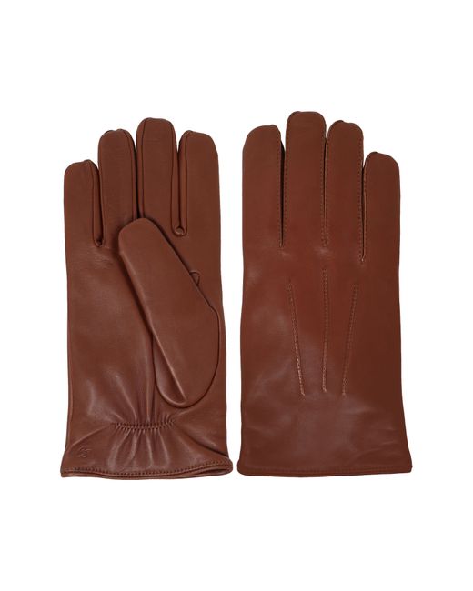 Nicoletta Rosi Cashmere Lined Lambskin Leather Gloves in at Nordstrom