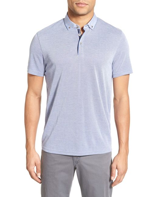 Ted Baker London Missow Modern Trim Fit Pique Polo in at Nordstrom
