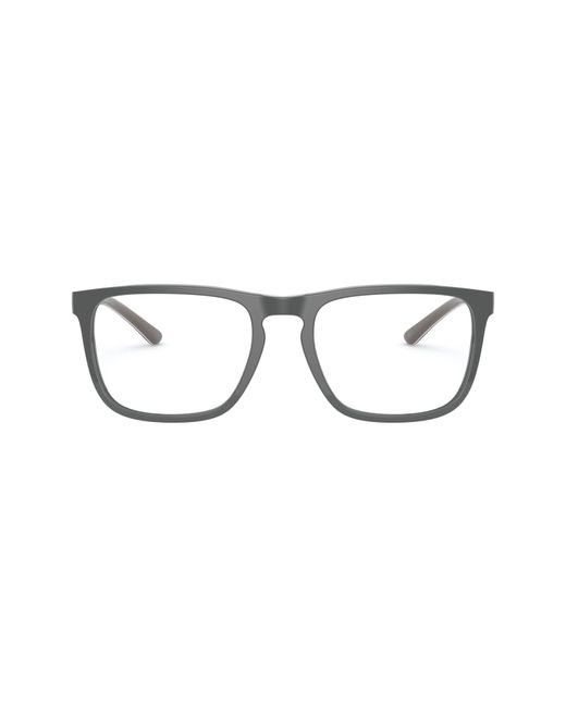 Polo Ralph Lauren 55mm Rectangular Optical Glasses in Grey/Blue at Nordstrom