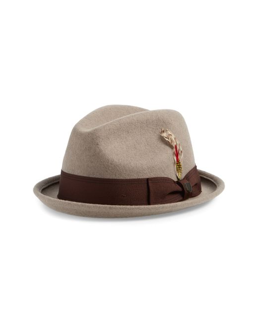 Brixton Gain Wool Fedora in at Nordstrom