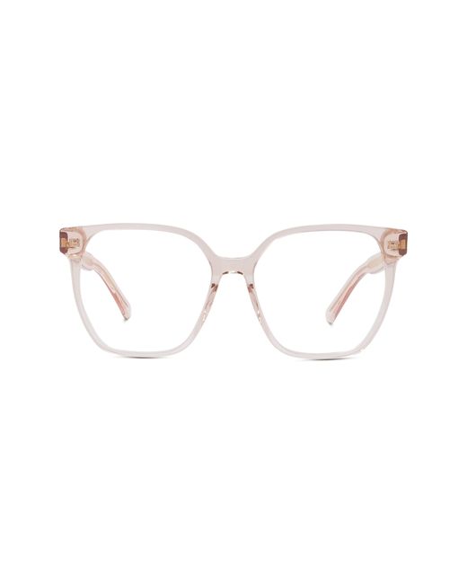 Christian Dior Dior Spirito 56mm Optical Glasses in Shiny Pink at Nordstrom