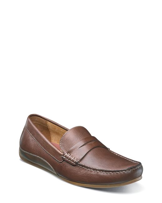 Florsheim Oval Driving Shoe 11.5 in Cognac Leather at