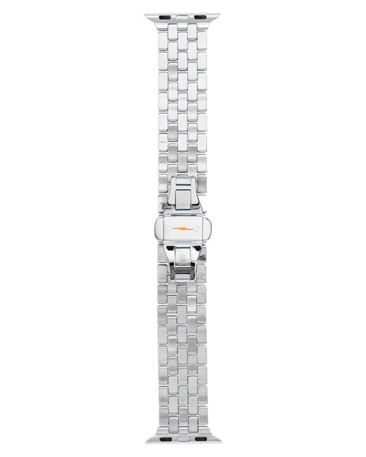 Shinola 5-Link Runwell Apple WatchR Bracelet Strap in Silver at