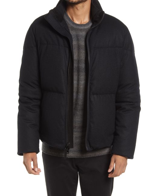 Vince Wool Blend Down Puffer Jacket in at