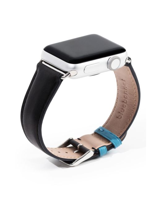 Bluebonnet French Leather Apple WatchR Strap in at