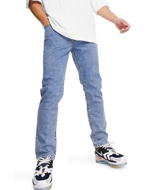 Topman Straight Leg Jeans in at