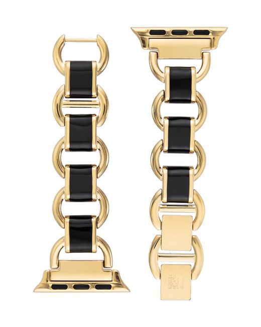 AK Anne Klein Resin Detail Apple WatchR Bracelet in Gold at
