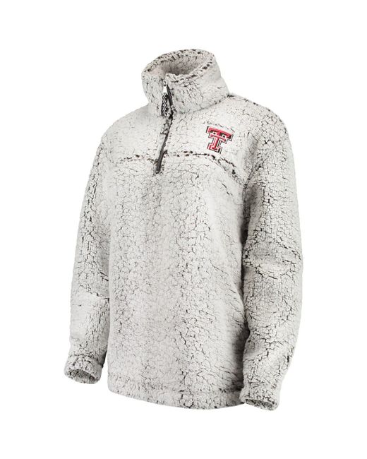 Boxercraft Texas Tech Red Raiders Sherpa Super-Soft Quarter-Zip Pullover Jacket at