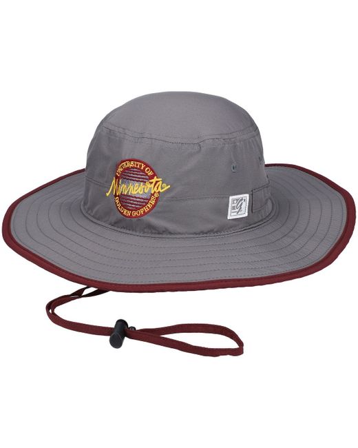The Game Gray Minnesota Golden Gophers Classic Circle Ultralight Boonie Bucket Hat One Oz at