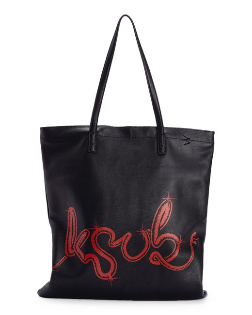 Ksubi The Karry All Phantom Leather Tote in at