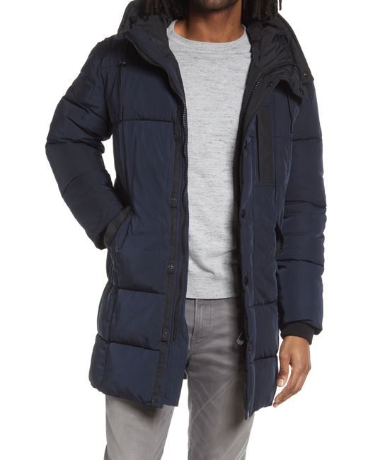 Noize Long Quilted Parka in at