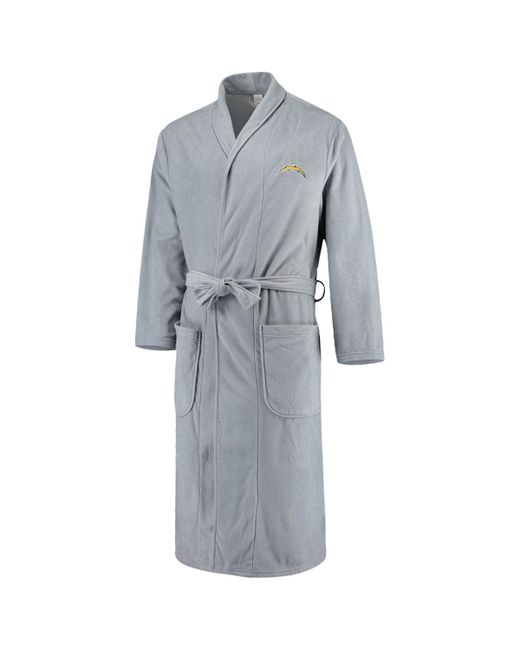 Concepts Sport Gray Los Angeles Chargers Team Audible Microfleece Robe Small at