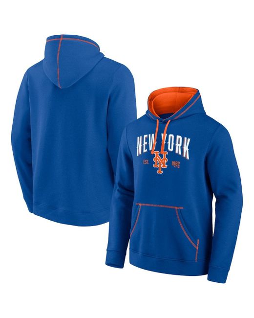 Fanatics Branded Orange New York Mets Ultimate Champion Logo Pullover Hoodie at