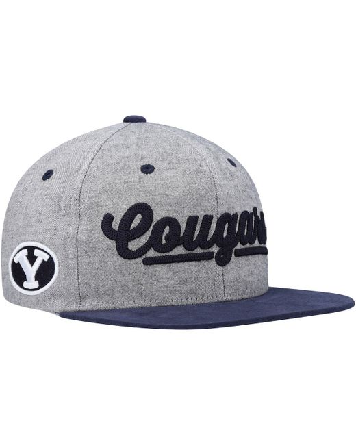 Zephyr Navy BYU Cougars Timberline Snapback Hat One Oz at