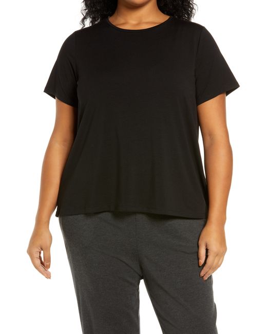 Eileen Fisher Fine Stretch Jersey T-Shirt in at