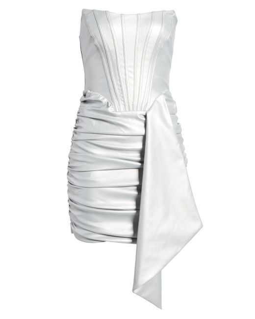 Lavish Alice Metallic Corset Strapless Minidress in at