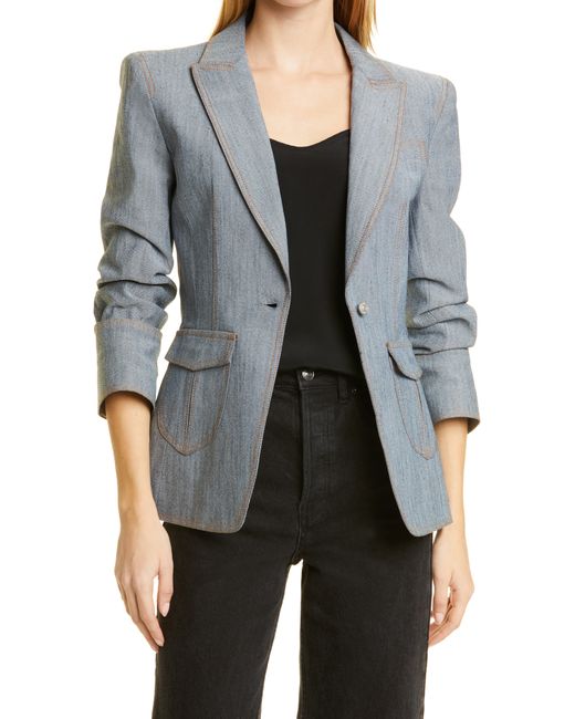 Cinq a Sept Louisa Cotton Blend Jacket in at