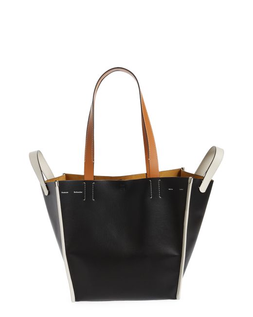 Proenza Schouler White Label Extra Large Mercer Leather Tote in Black at