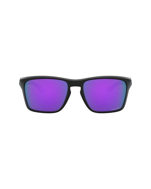Oakley Sylas Kokoro 57mm Rectangular Sunglasses in Matte Prizm Violet at