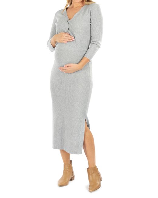 Angel Maternity Long Sleeve Maternity Cardigan in at
