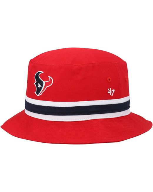 '47 47 Houston Texans Striped Bucket Hat One Oz at