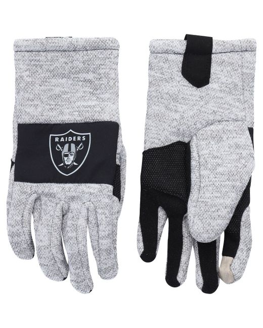 Foco Las Vegas Raiders Team Knit Gloves Small at