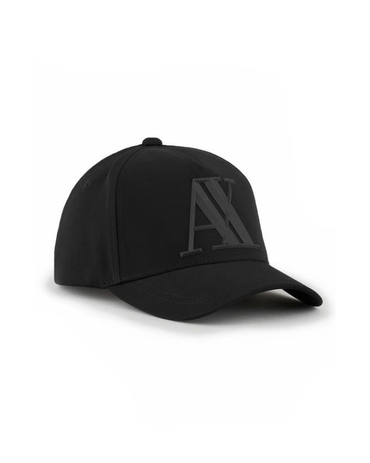 Armani Exchange Rubber Logo Baseball Cap in at