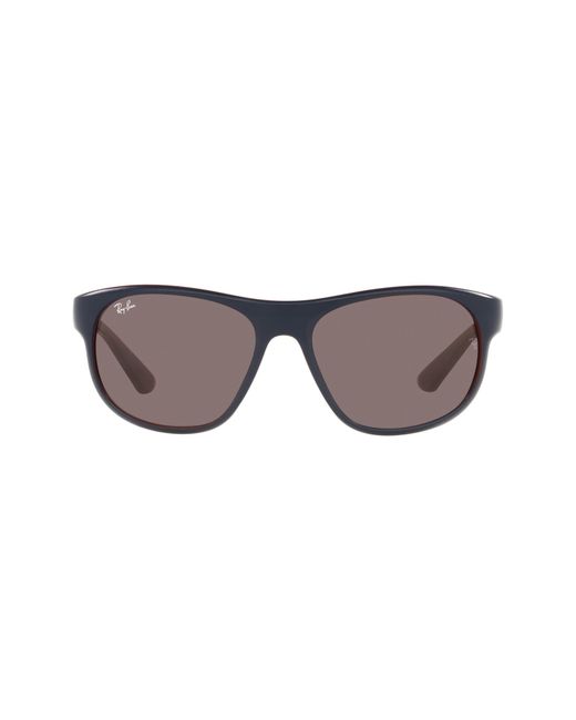 Ray-Ban 59mm Pillow Sunglasses in Matte On Bordeaux/Violet at