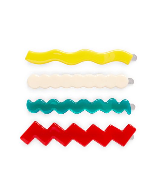 Chunks Lines 4-Pack Assorted Slide Hair Clips in at