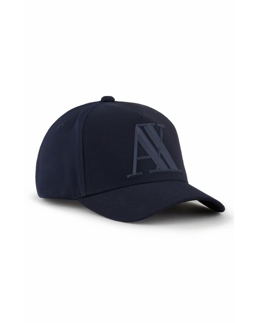 Armani Exchange Rubber Logo Baseball Cap in at