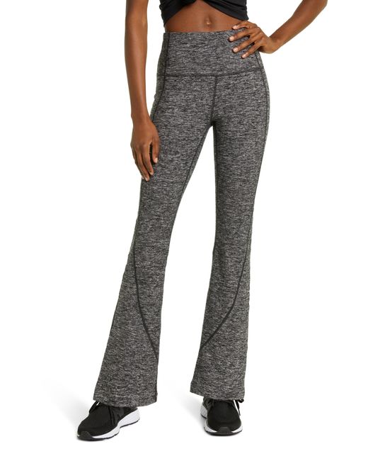 Zella High Waist Cozy Performance Flare Pants in at