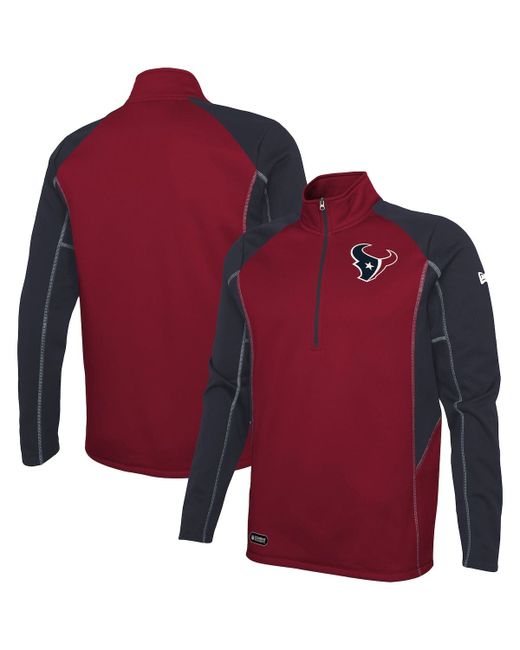 New Era Houston Texans Combine Authentic Two-a-Days Half-Zip Jacket at