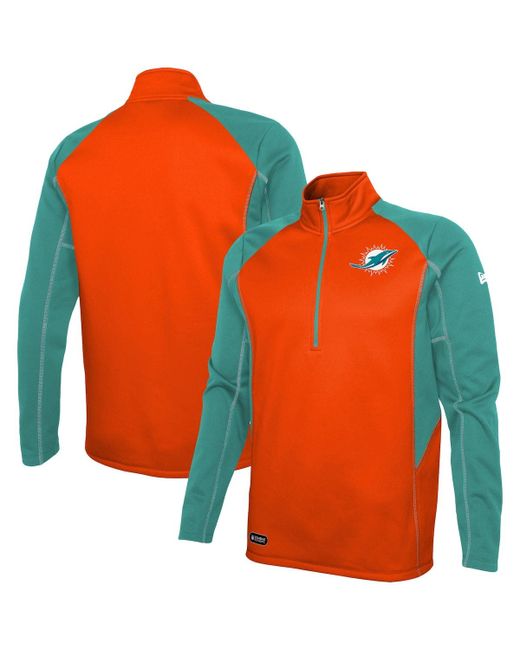 New Era Miami Dolphins Combine Authentic Two-a-Days Half-Zip Jacket at
