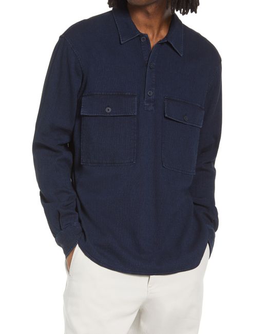 Closed Long Sleeve Pique Polo in at
