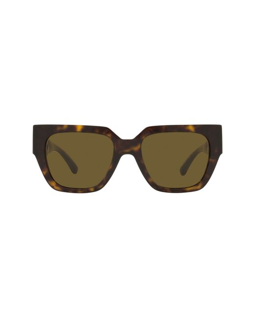 Versace 53mm Square Sunglasses in Havana/Dark at