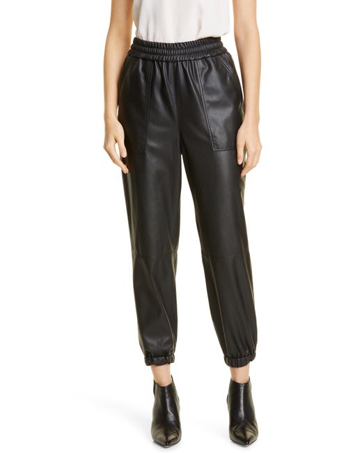 Ag Nova Faux Leather Joggers in at