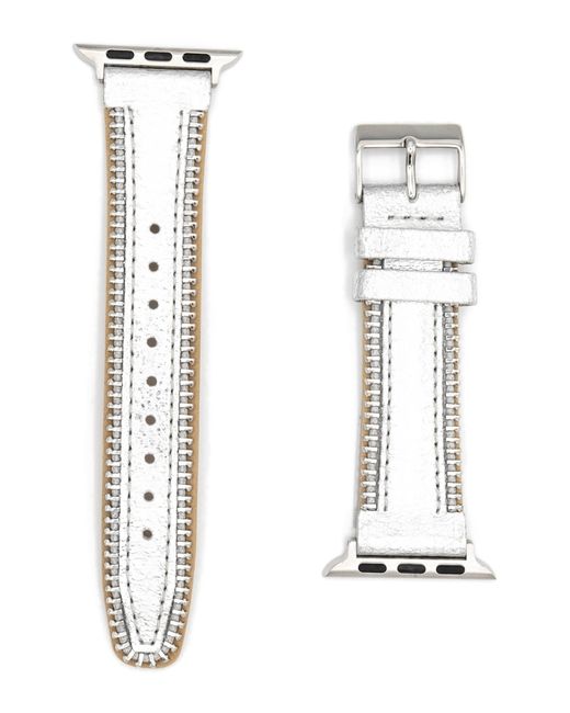 Rebecca Minkoff Metallic Leather Watchband 38mm-30mm in at